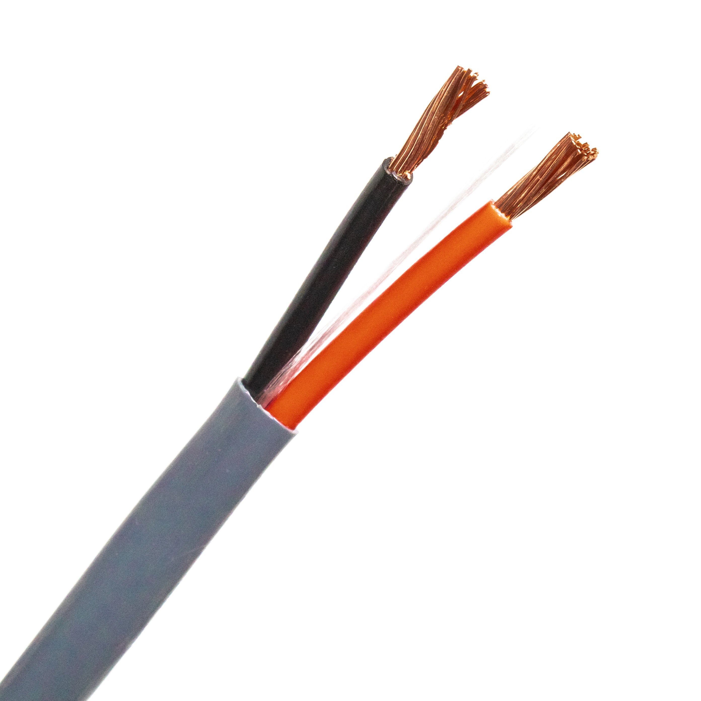 Cable, Security Low Voltage Riser, 1 Pr #18 Str BC, PVC Ins, PVC Jkt,