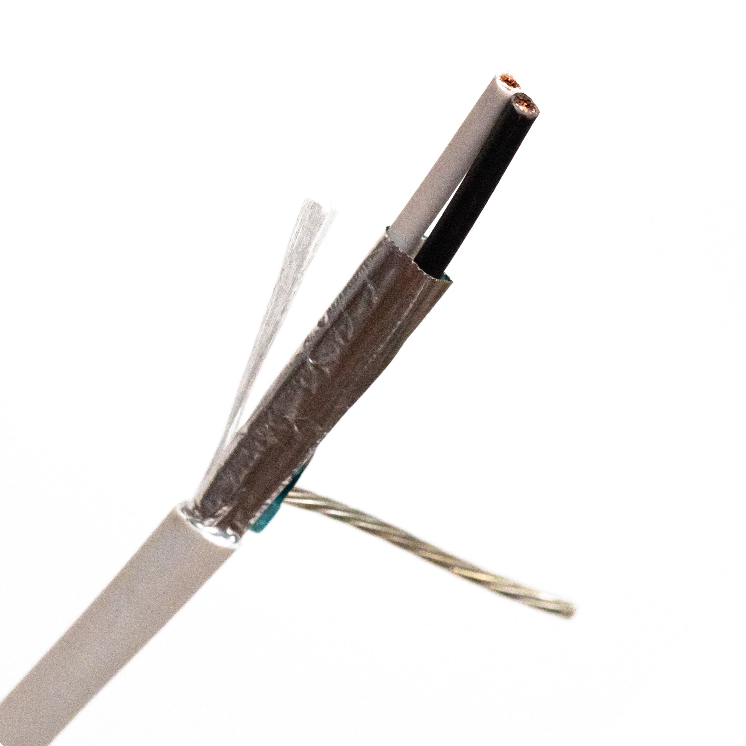 Cable, Computer Shielded Plenum, 2 Pr #18, Str BC, Low Smoke PVC Ins,