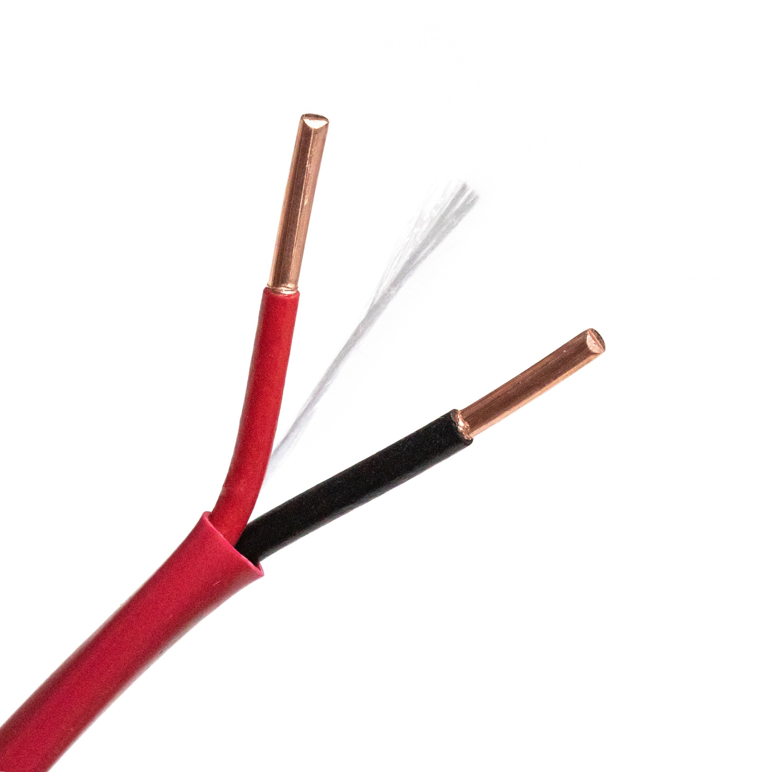 Red Alert Riser Wire Cable, Fire Alarm, Riser, 1 Pr #14 BC, PVC Ins, PVC Jkt, FPLR, CL3R, 3